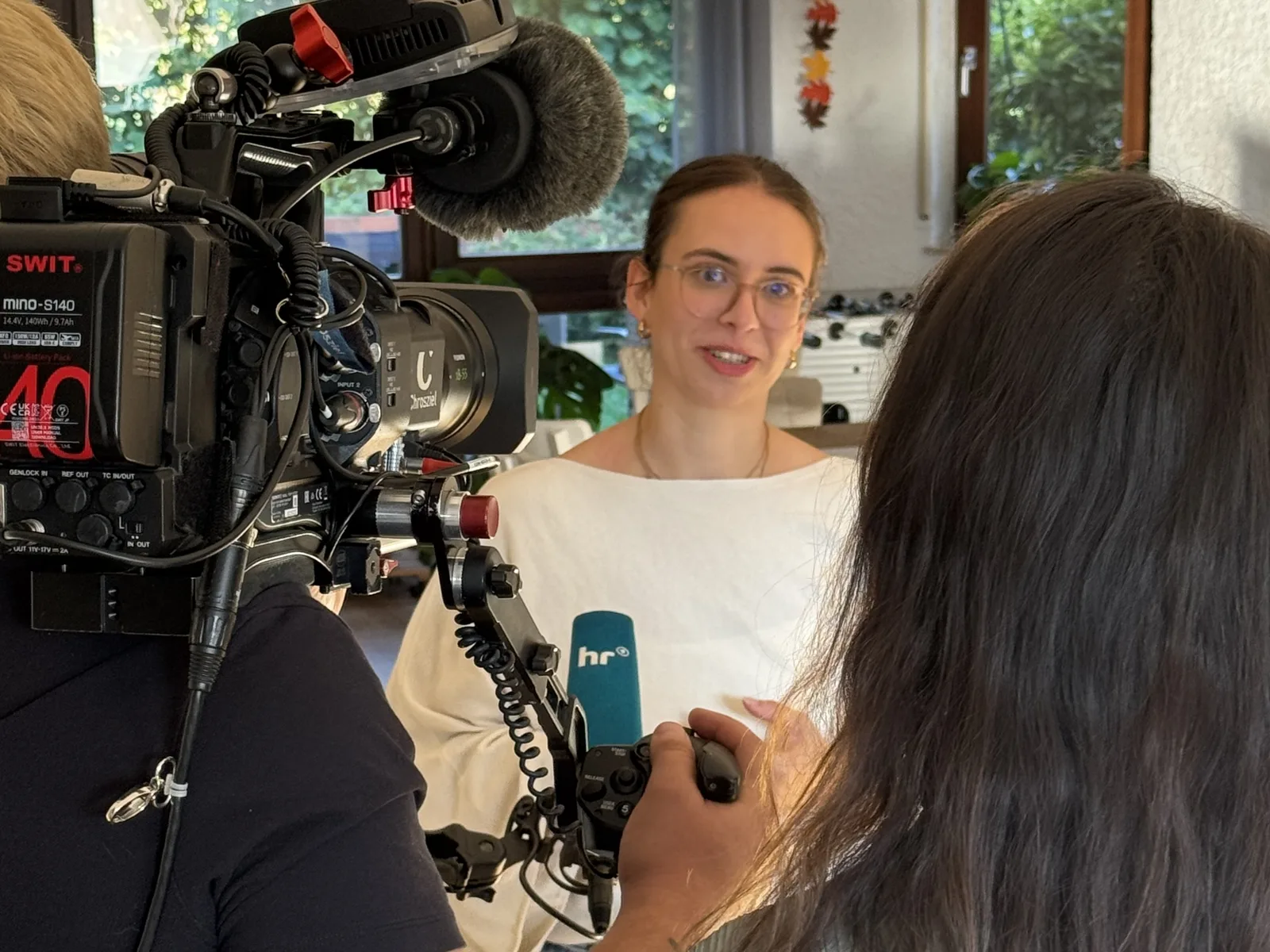 Interview mit dem Hessischen Rundfunk in einer Einrichtung der Jugendhilfe